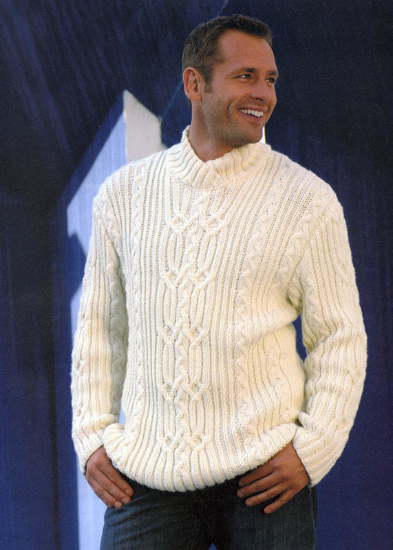 Вязание для мужчин спицами – модные брендовые модели с описанием и схемами